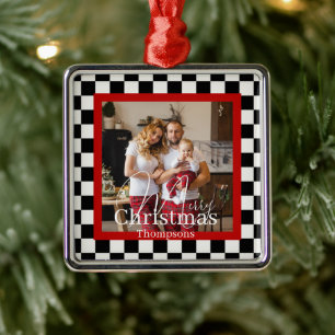 Personalized photo metal ornament