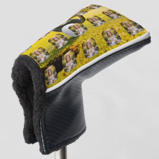 Personalized Photo Minimalist Modern  Golf Head Cover (3/4 Front)