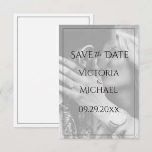 Personalized Photo Modern Save the Date