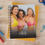 Personalized Photo Monogram 2025 Planner<br><div class="desc">Modern 2025 planner featuring a full printed photo for you to change to your own,  a black overlay at the bottom,  your initial and name.</div>