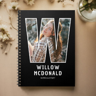 Personalized Photo Monogram Notebook