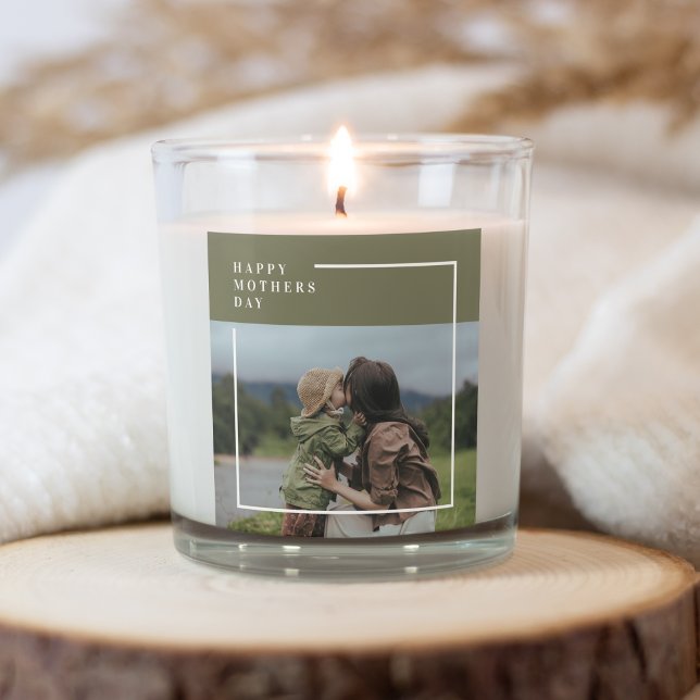 Personalized Photo Mothers Day Gift Square Sticker (Creator Uploaded)