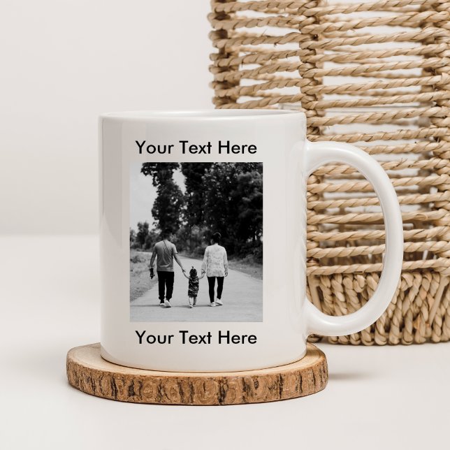 Personalized Photo Mug With Text (Creator Uploaded)