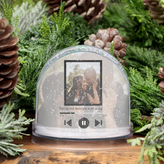 Personalized Photo Music Player -DOESNT play music Snowglobe (Winter)