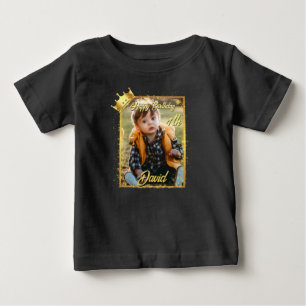 Personalized Photo Name Boy Birthday Baby T-Shirt