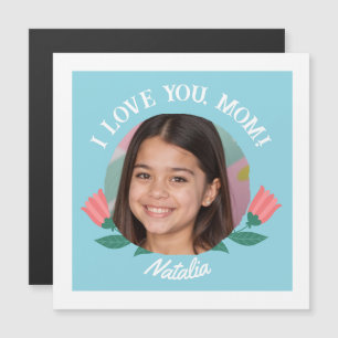 Personalized Photo Name Mother's Day I Love You  Magnetic Invitation