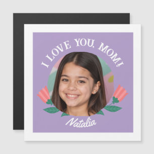 Personalized Photo Name Mother's Day I Love You  Magnetic Invitation