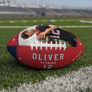 Personalized Photo Name Number Team Gift Football