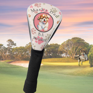 Personalized photo & name of pet  golf head cover