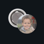 Personalized Photo Name Round Magnet<br><div class="desc">Awesome photo magnet,  just add your favourite image and name.</div>