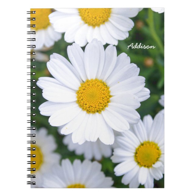 Personalized Photo Notebook With Daisy (Front)