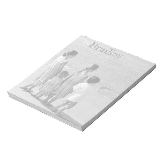 Personalized Photo Notepad 5.5" x 6" Family Photo2 (Rotated)