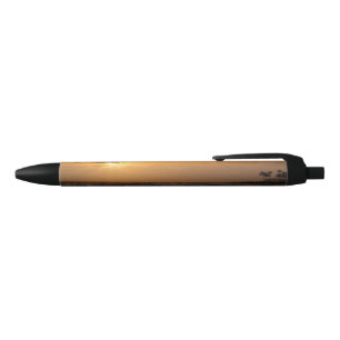 Personalized Photo or Hawaii Sunset Black Ink Pen