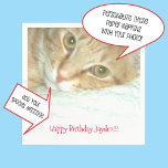 Personalized Photo or Image, Message Paper Napkins<br><div class="desc">Custom Picture Party Supplies. Add Your Photograph or Image to these Paper Party Napkins for Any Occasion Celebration, such as Any Age or Milestone Birthday. The text template can be edited for Your Phrase or Special Message under the Uploaded Picture. Your Pict can be such subjects as a Pet, like...</div>