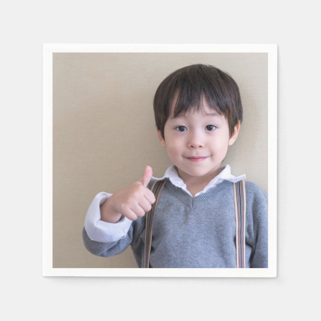 Personalized Photo or Image Napkin (Front)