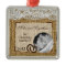 Personalized Photo Ornament Horse Shoes on Burlap