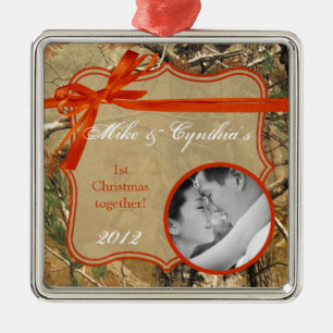Personalized Photo Ornament Hunters Camoflouge Cam