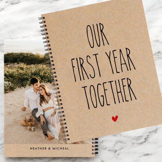 Personalized Photo Our First Year Together Journal (Creator Uploaded)