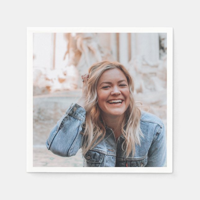 Personalized Photo Paper Napkin (Front)