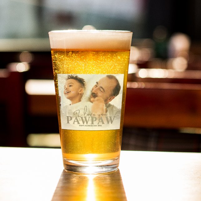 Personalized Photo Pawpaw Glass (Creator Uploaded)