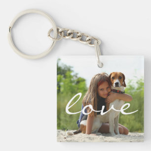 Personalized Photo Pet and Family Keepsake Keychain