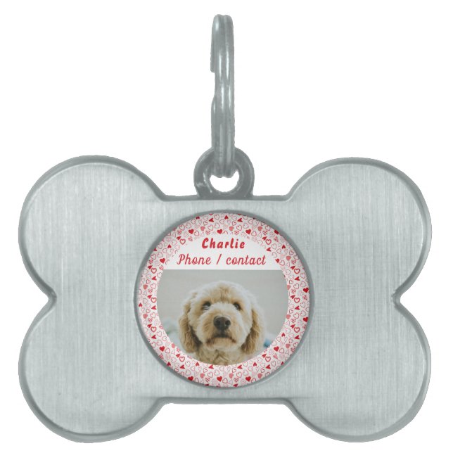 Personalized photo  pet ID tag (Front)