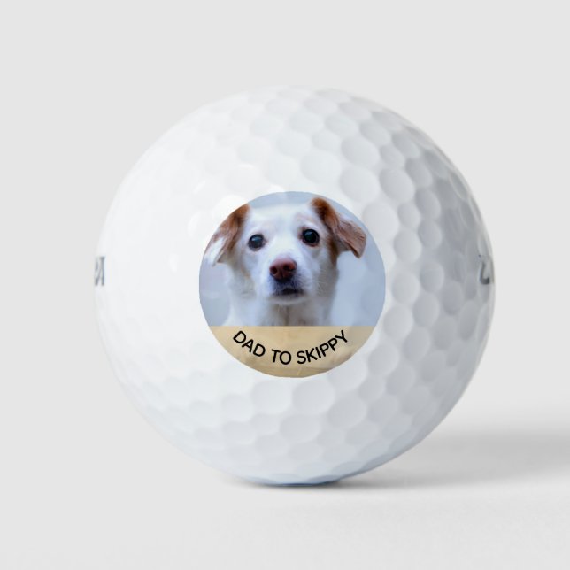 Personalized Photo Pet l Family Golf Balls (Front)