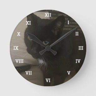 Personalized Photo Pets Family Create your own Round Clock