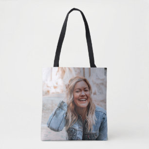 Personalized Photo Plaque Tote Bag