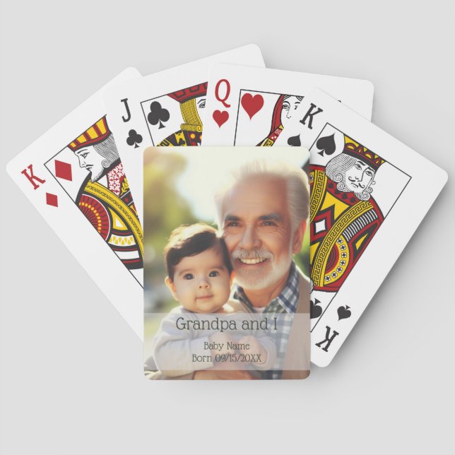 Personalized Photo Playing Cards (Back)