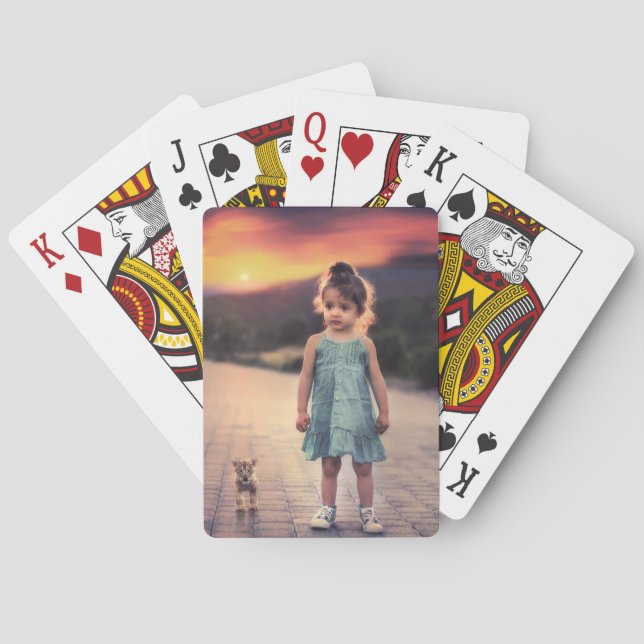 Personalized Photo Poker Cards - Custom Face Card  (Back)