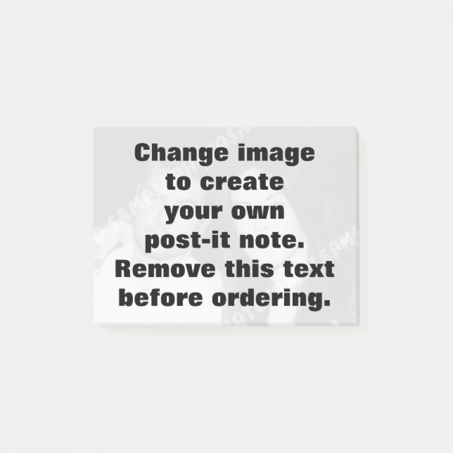 Personalized photo post-it note (Front)