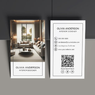 Personalized Photo QR Social Media Professional Business Card