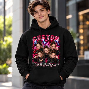 Personalized Photo Rap 90s Hoodie