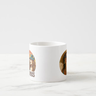 Personalized Photo Retro Bahamas Tropical Beach Espresso Cup