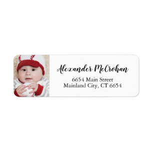 Personalized Photo Return Address Label