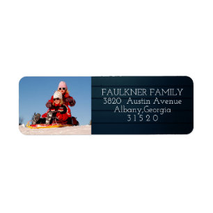 Personalized Photo Return Address Label