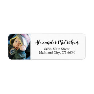 Personalized Photo Return Address Label