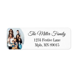 Personalized Photo Return Address Labels