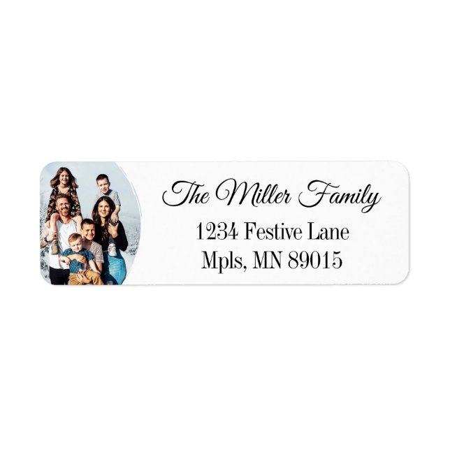 Personalized Photo Return Address Labels (Front)
