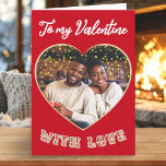 Personalized Photo Romantic Heart Valentine’s Day Holiday Card<br><div class="desc">Create a meaningful Valentine’s Day card for someone special with your favorite photo and a personalized message. This folding Valentine card features a customizable photo on the front, framed in a romantic heart design, with an editable message inside for your own individual words. Perfect for celebrating love, connection, and shared...</div>