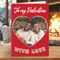 Personalized Photo Romantic Heart Valentine’s Day