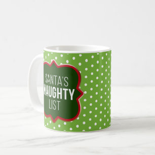 Personalized Photo Santa's Naughty List Coffee Mug