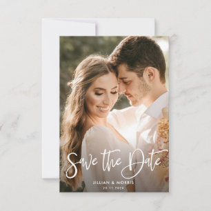 personalized photo save the date invitation