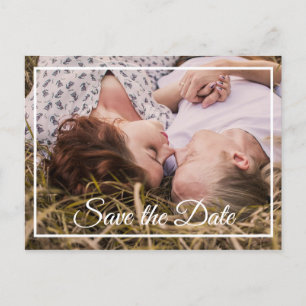 Personalized Photo Save the Date Postcard