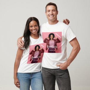 Personalized Photo Script Graduate  T-Shirt