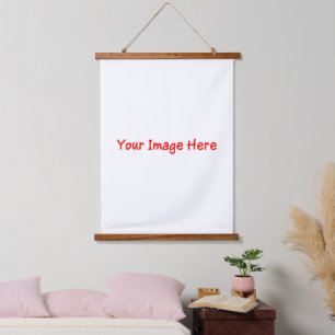 Personalized Photo Selfie Wood Top Wall Tapestry