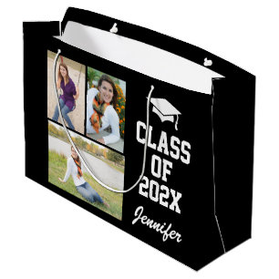 Personalized  Photo Senior Class 2021 Large Gift Bag