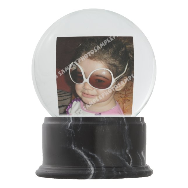Personalized photo snow globe. Make your own! Snow Globe (Front)