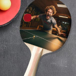 Personalized Photo Sport Gamer Ping Pong Paddle<br><div class="desc">This design was created though digital art. It may be personalized in the area provide or customizing by choosing the click to customize further option and changing the name, initials or words. You may also change the text colour and style or delete the text for an image only design. Contact...</div>